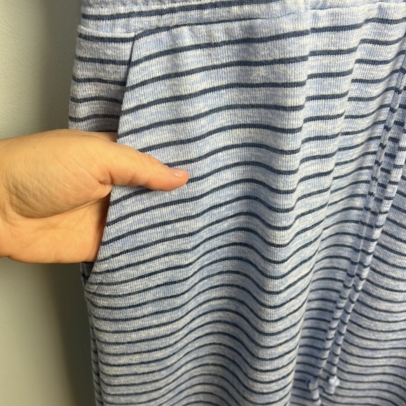 Haven Well Within blue striped medium tie waist maxi dress with pockets - Picture 5 of 8